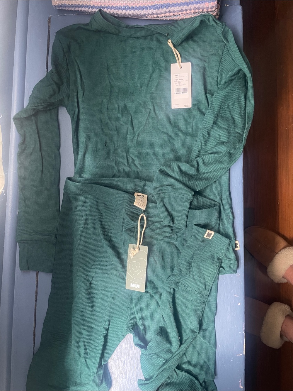 Nui Kids Dark Merino Silk Set